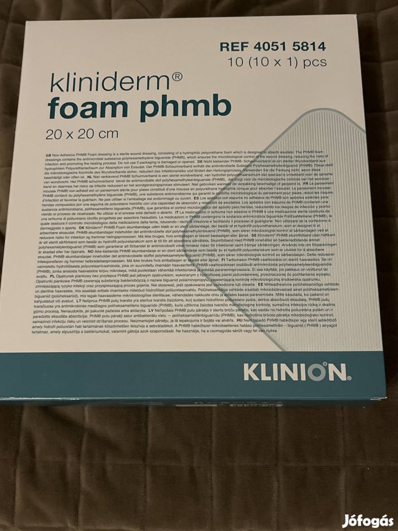 Kliniderm foam phmb habszivacs 20x20