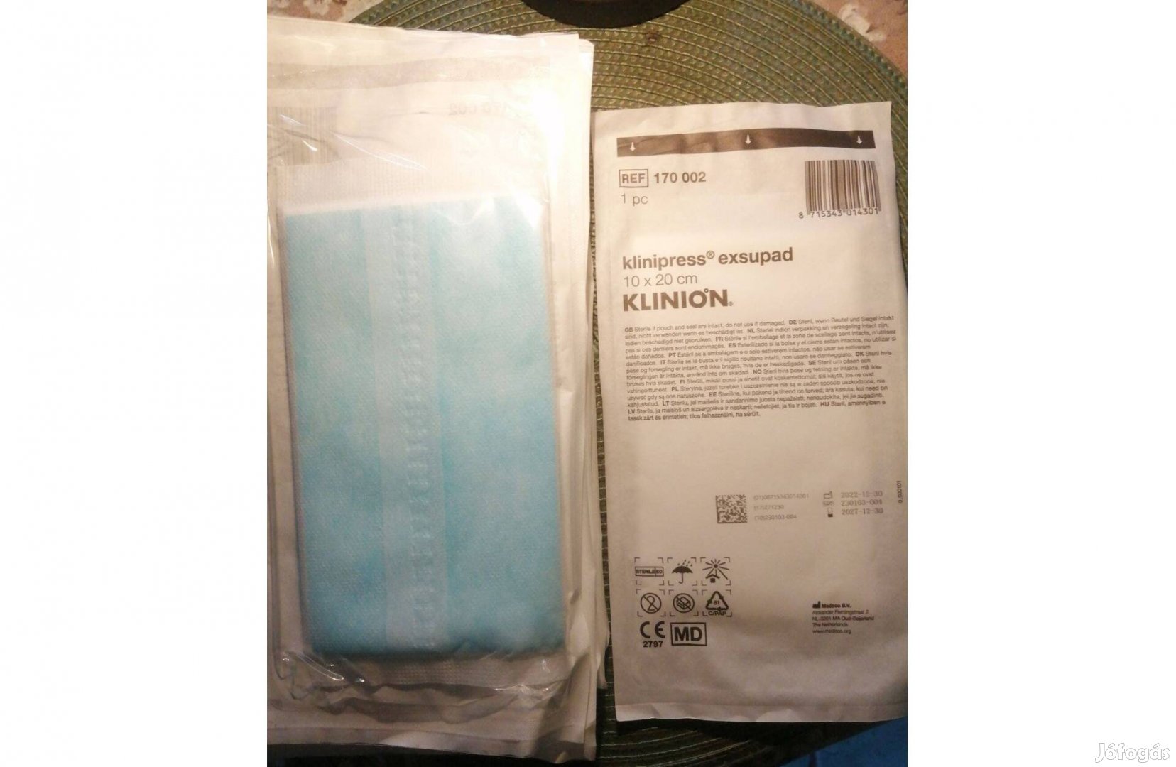 Klinion klinipress exupad 10x20cm ,10 db