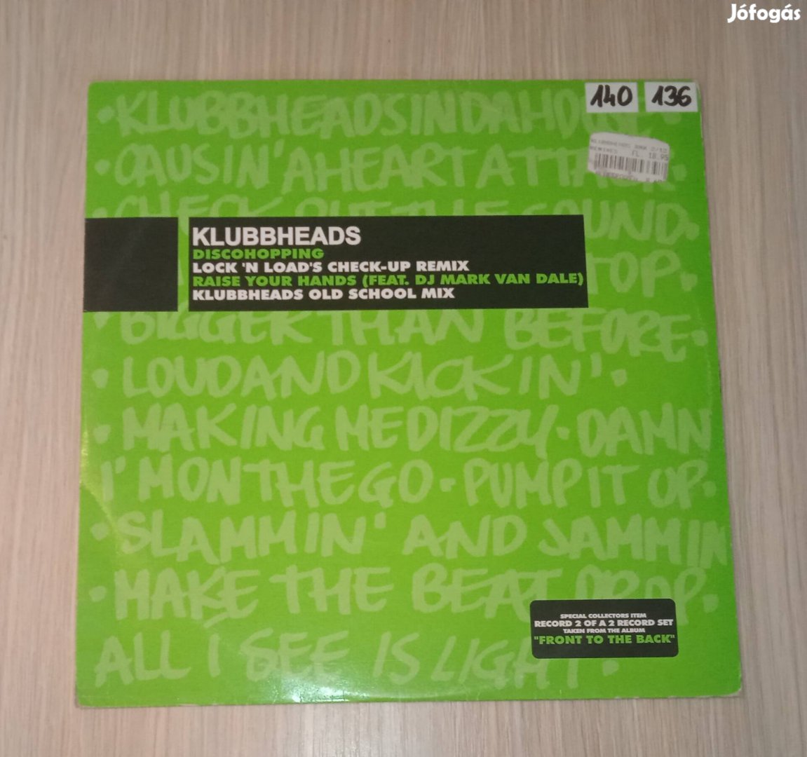 Klubbheads - Discohopping / Raise Your Hands (Vinyl,2001)