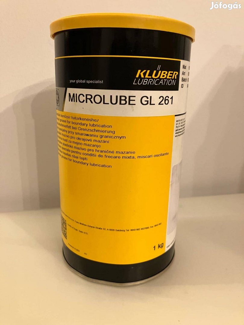 Klüber Microlube GL 261 kenőzsír