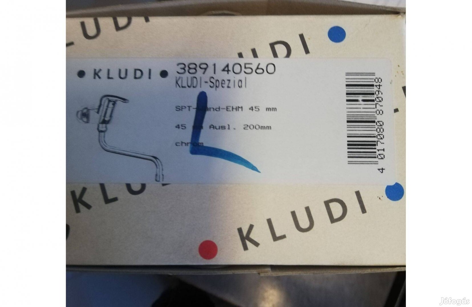 Kludi Spezial egykaros falicsaptelep