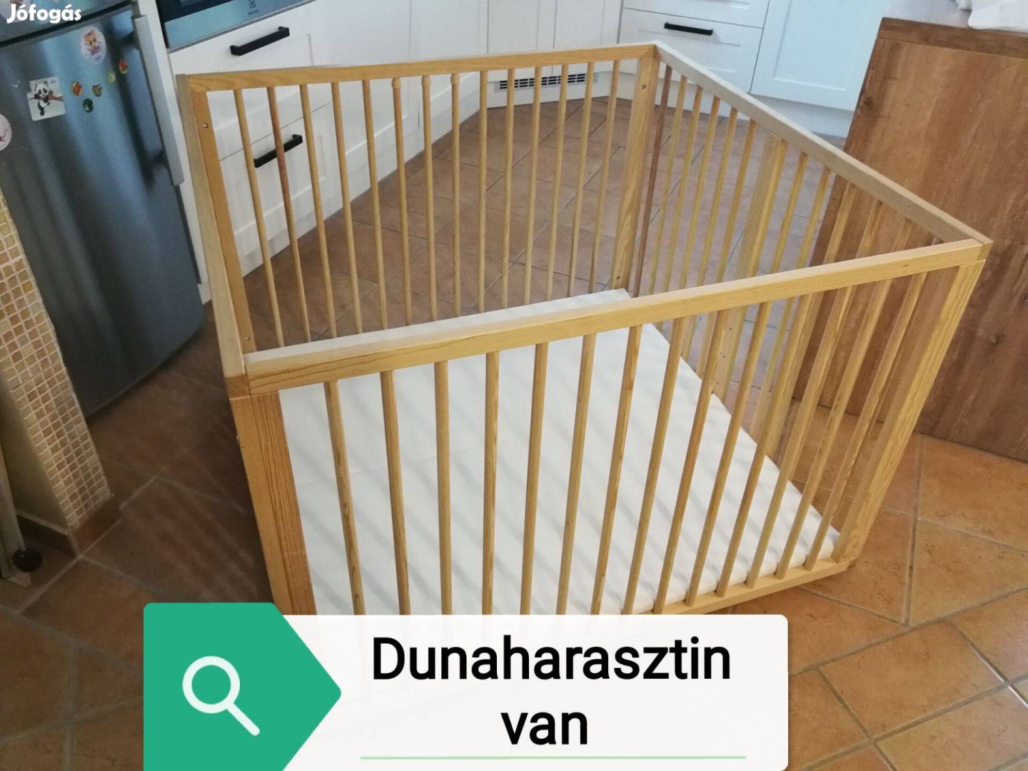 Klups fa járóka 100*100cm +ajándék unisex színű járókabetét