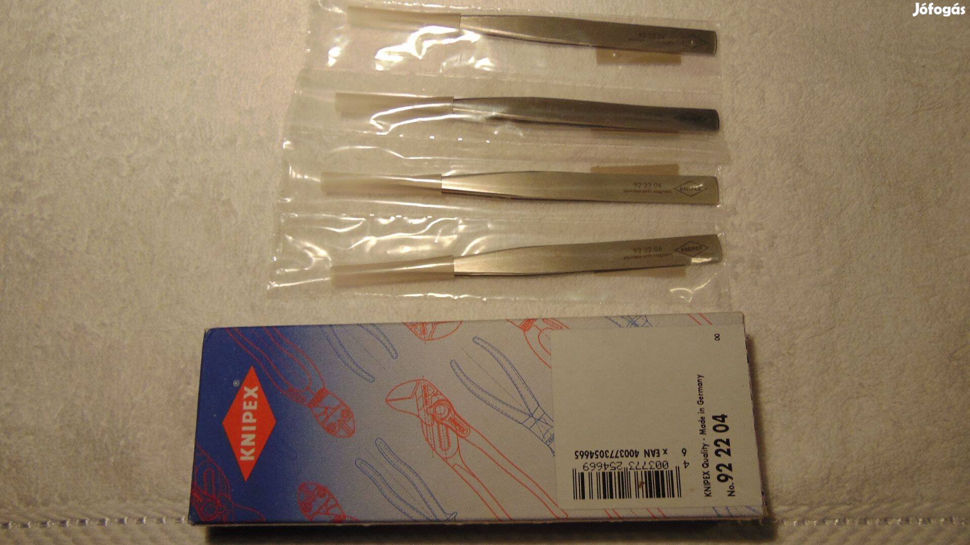 Knipex 92 22 04 precíziós csipesz, 130 mm