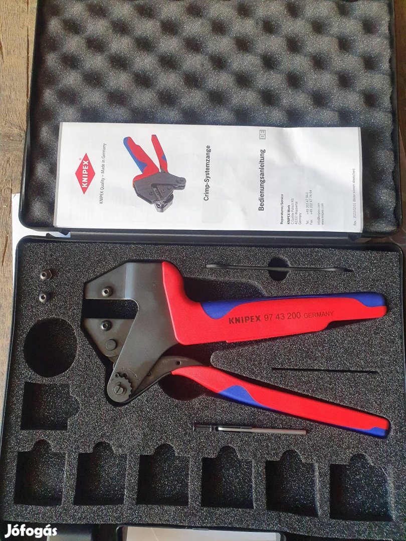 Knipex krimpelő 97 43 200 rendszerfogó Új