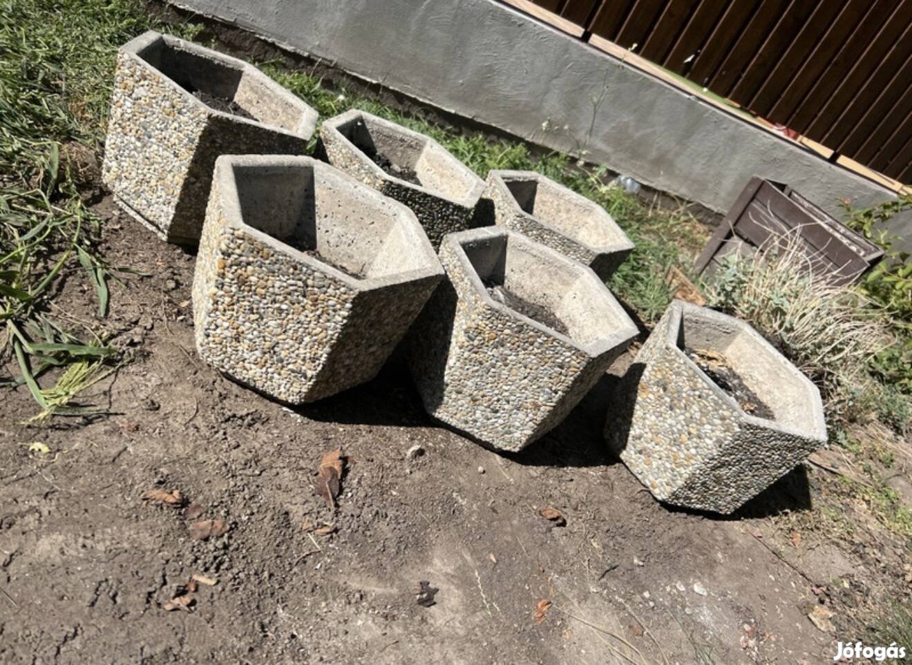 Kő váza 6 db egyben eladó tömör kő!