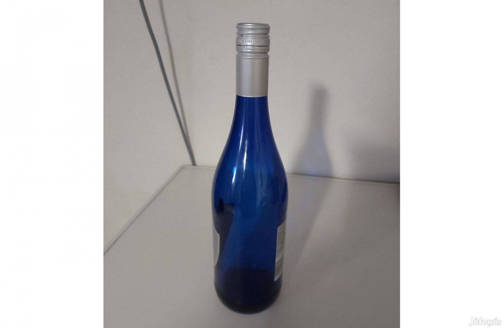 Kobaltkék palack, üveg, kék, 0,75 l, 40 darab