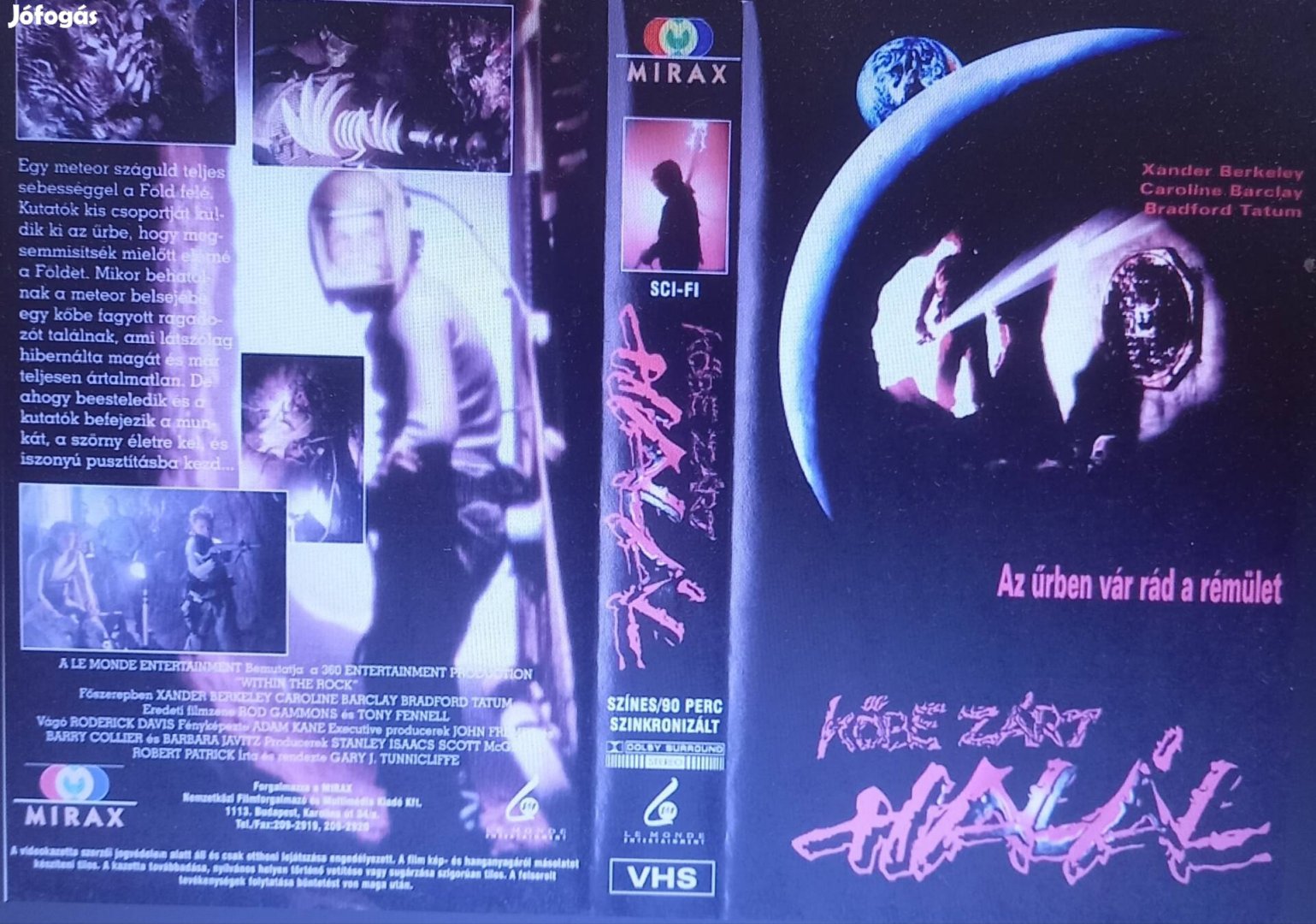 Kőbezárt halál - sci- fi vhs - Xander Berkeley