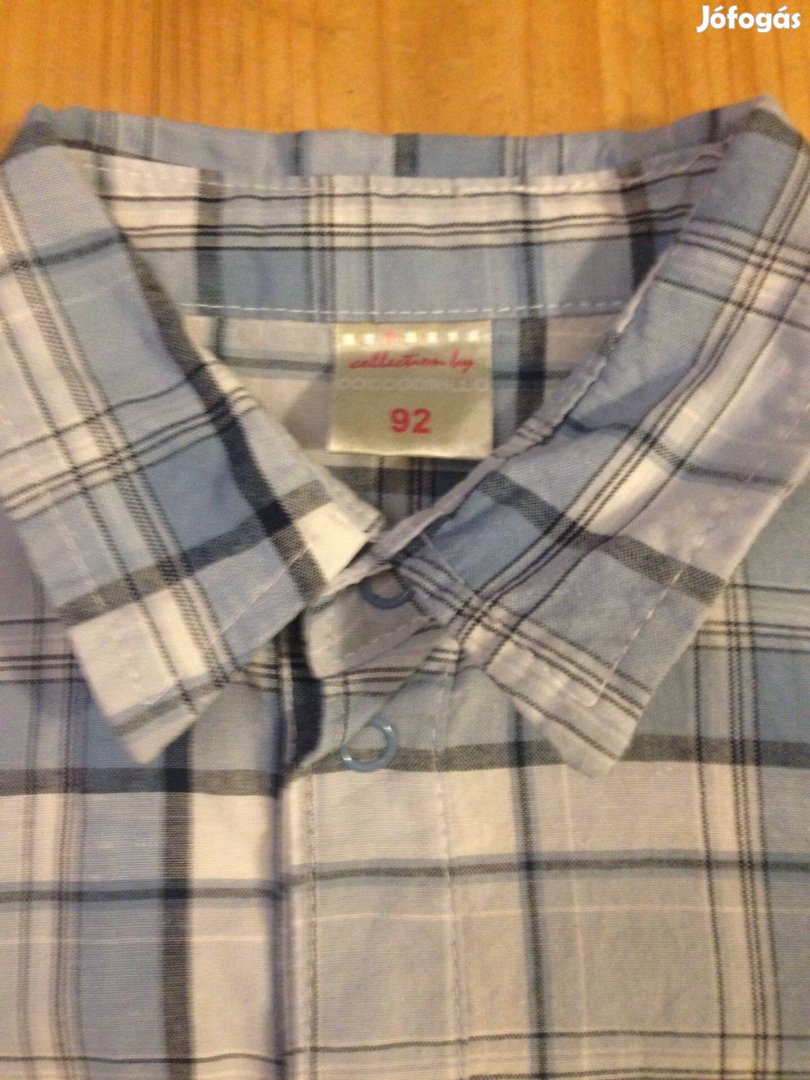Kockás divatos fiú ing szinte új 92 92-es!
