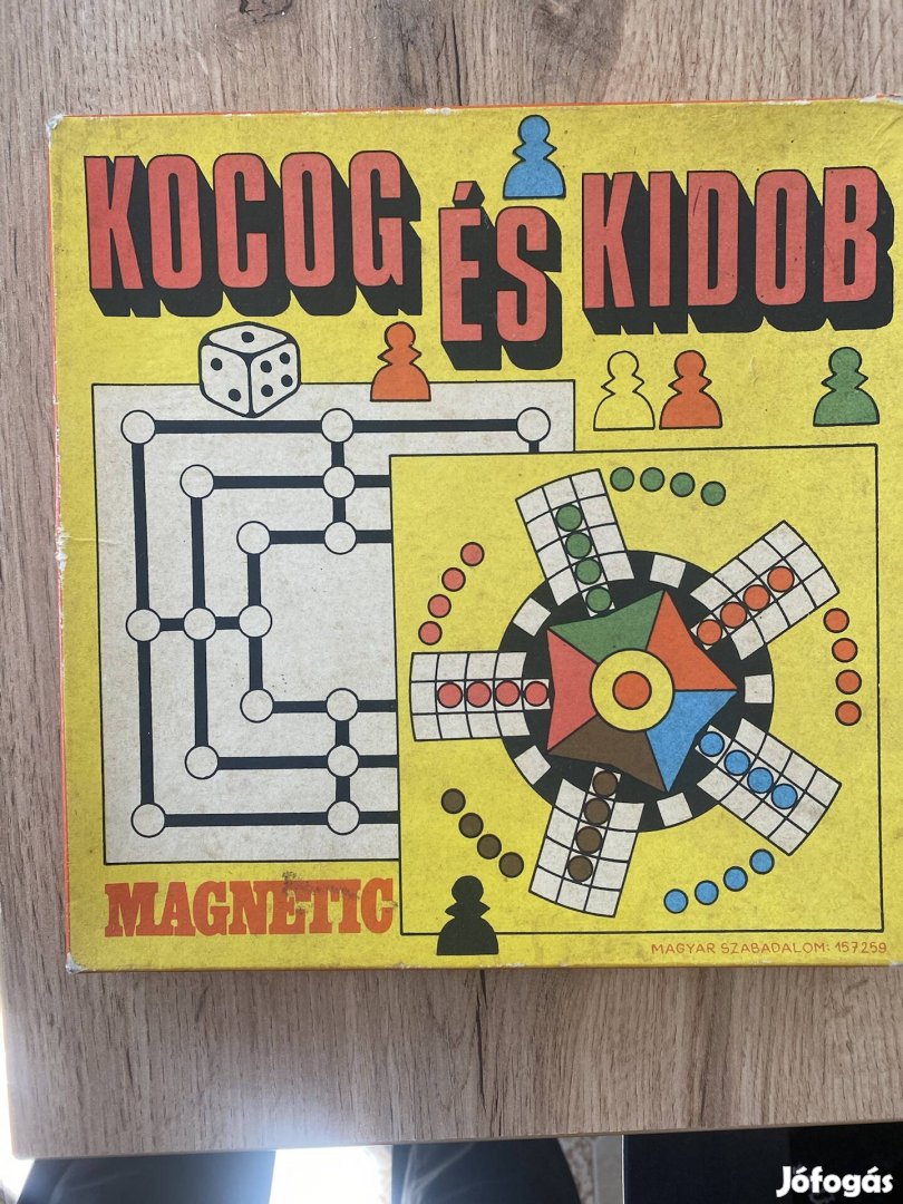 Kocog és Kidob retró társasjáték