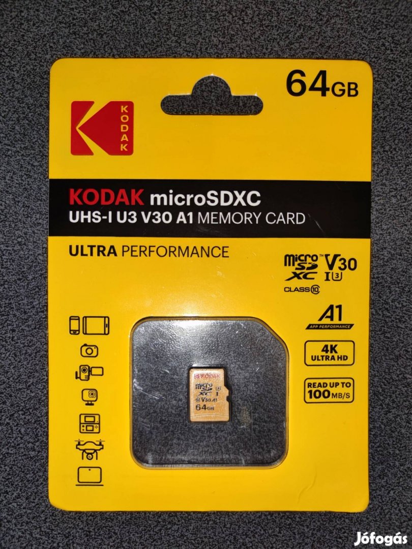 Kodak 64GB micro sd memóriakártya 64 GB