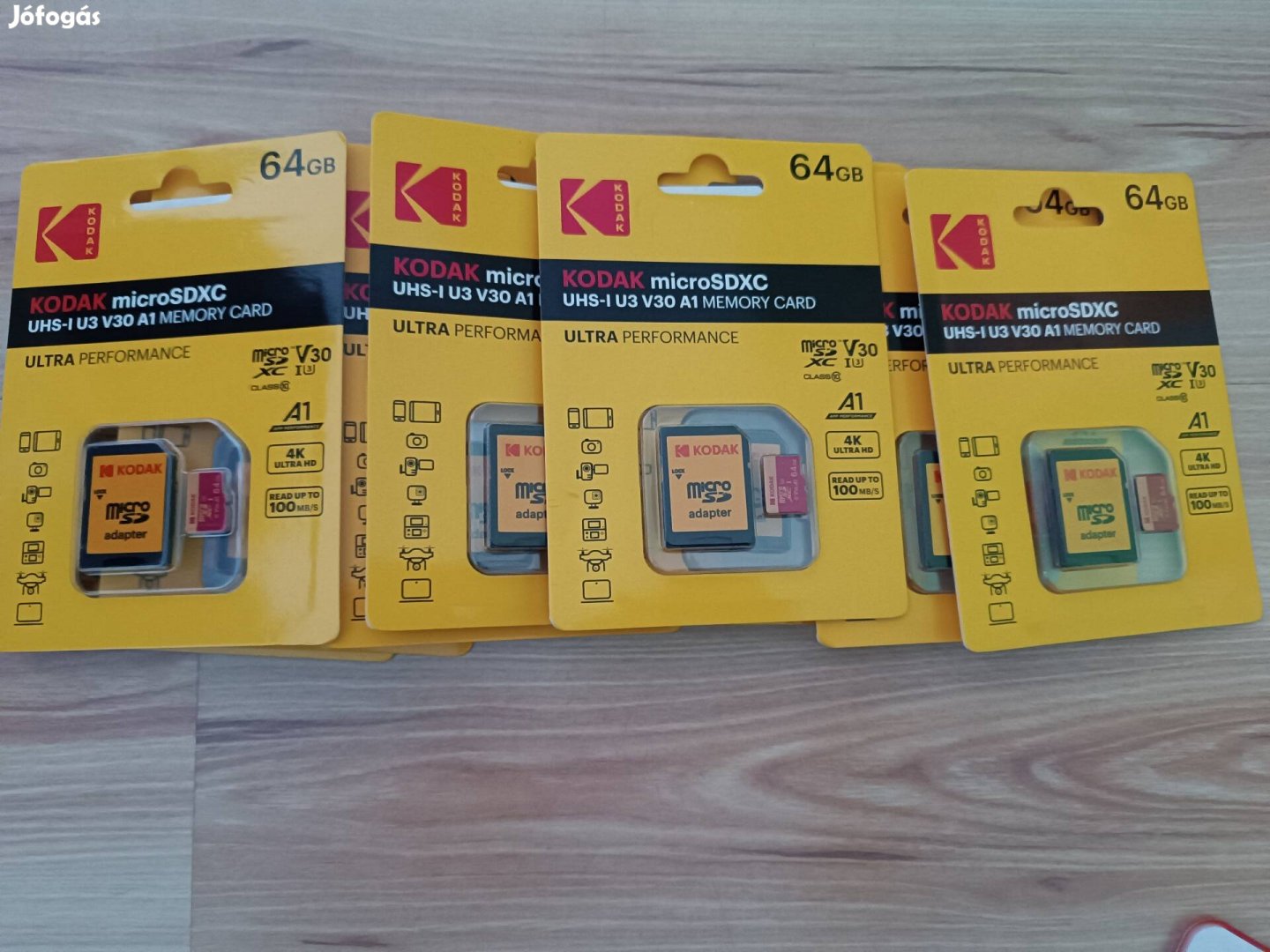 Kodak 64 GB SD kártya átalakítóval , 100mb/sec