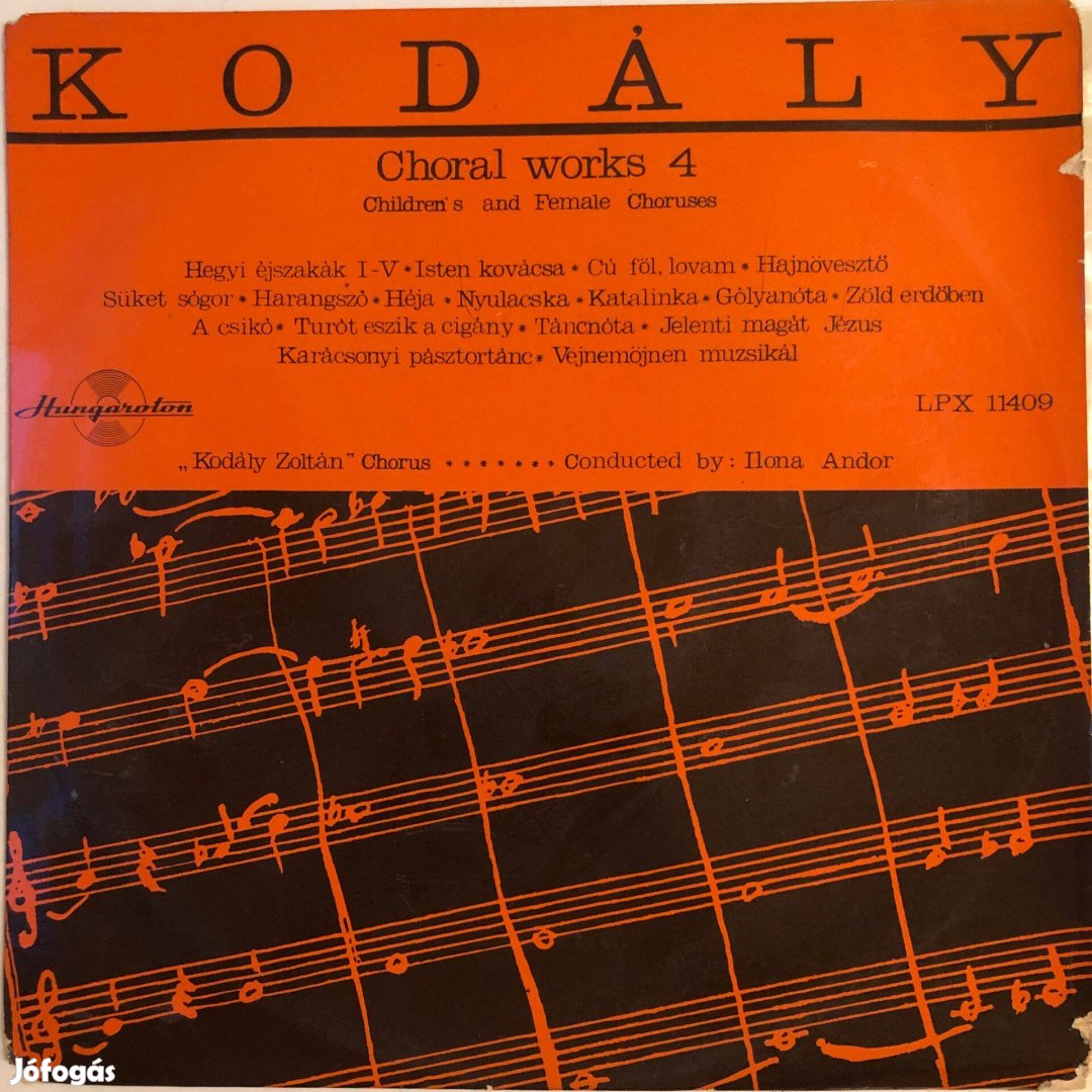 Kodály - Choral works 4. Kórusművek 4. | LP Bakelit Vinyl