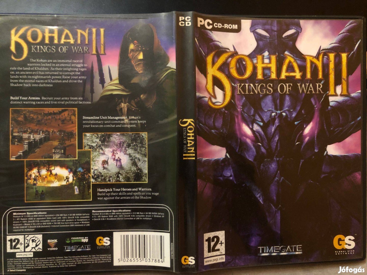 Kohan 2 Kings Of War PC játék (karcmentes, kézikönyvvel)
