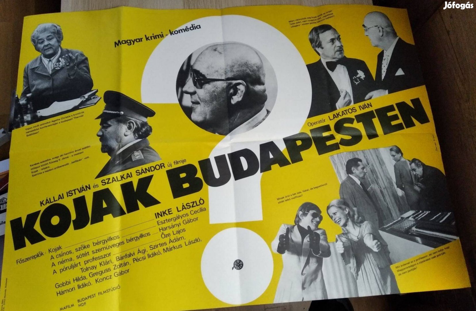 Kojak Budapesten - filmplakát 1980. (69 x 48 cm.) MOKÉP