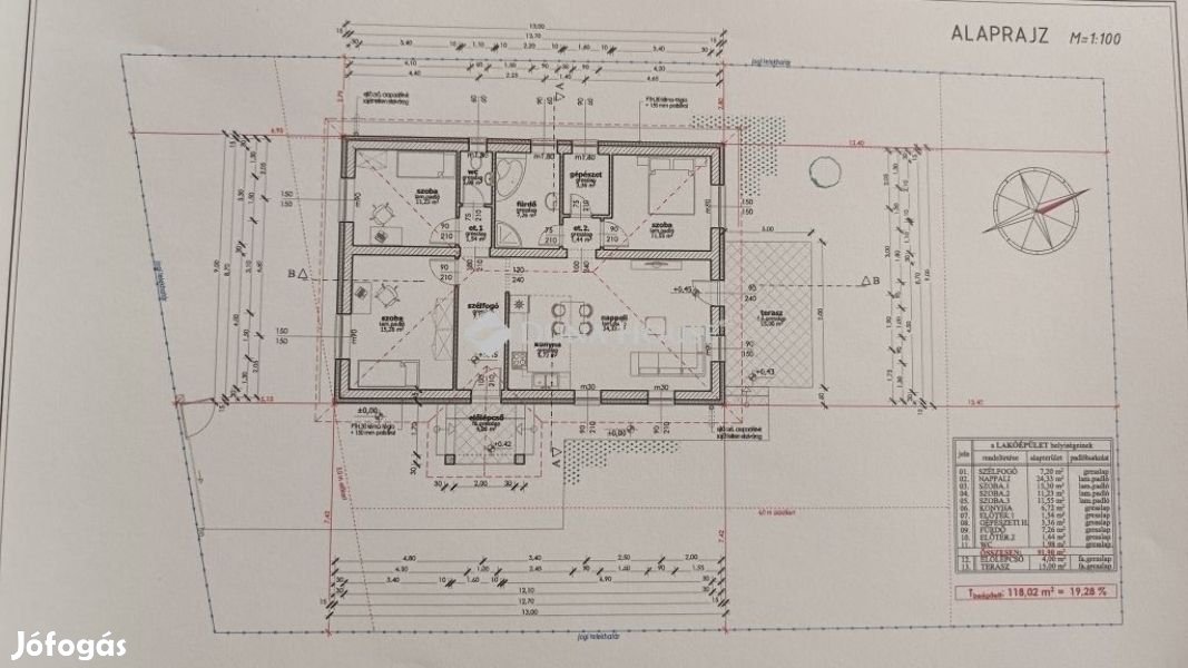 Kókai 92 nm-es ház eladó