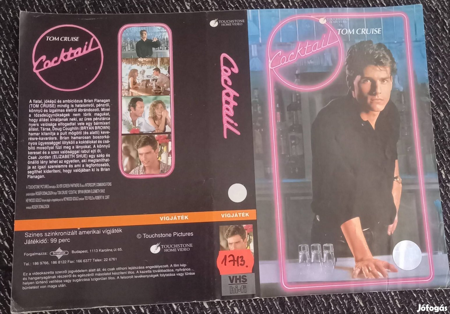 Koktél - vígjáték vhs - Tom Cruise