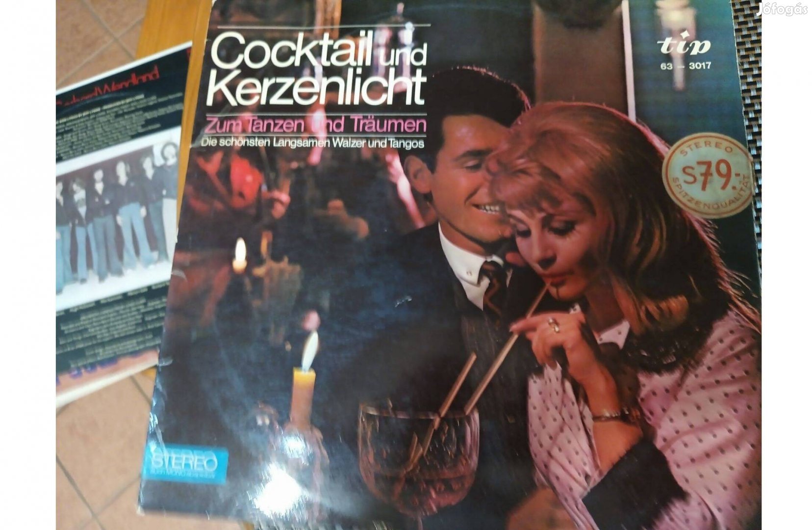 Koktél és gyertyafény vinyl hanglemez eladó