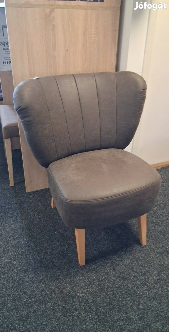 Koktélfotel nubuk hatású szövettel