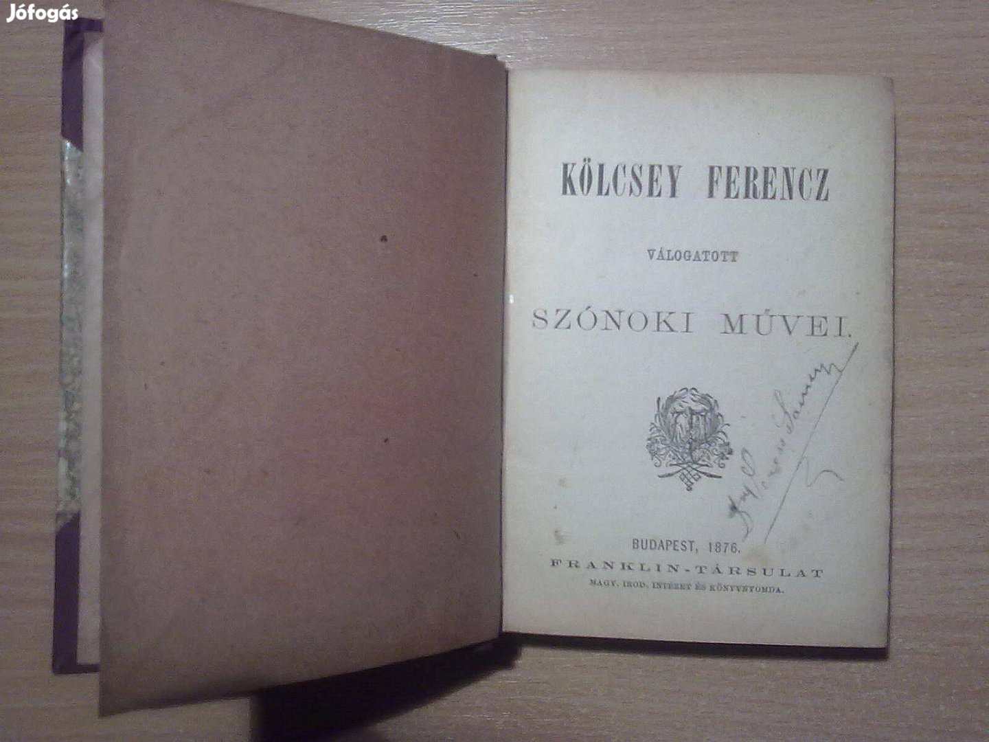 Kölcsey válogatott szónoki művei - Kölcsey országgyűlési naplója(1876)