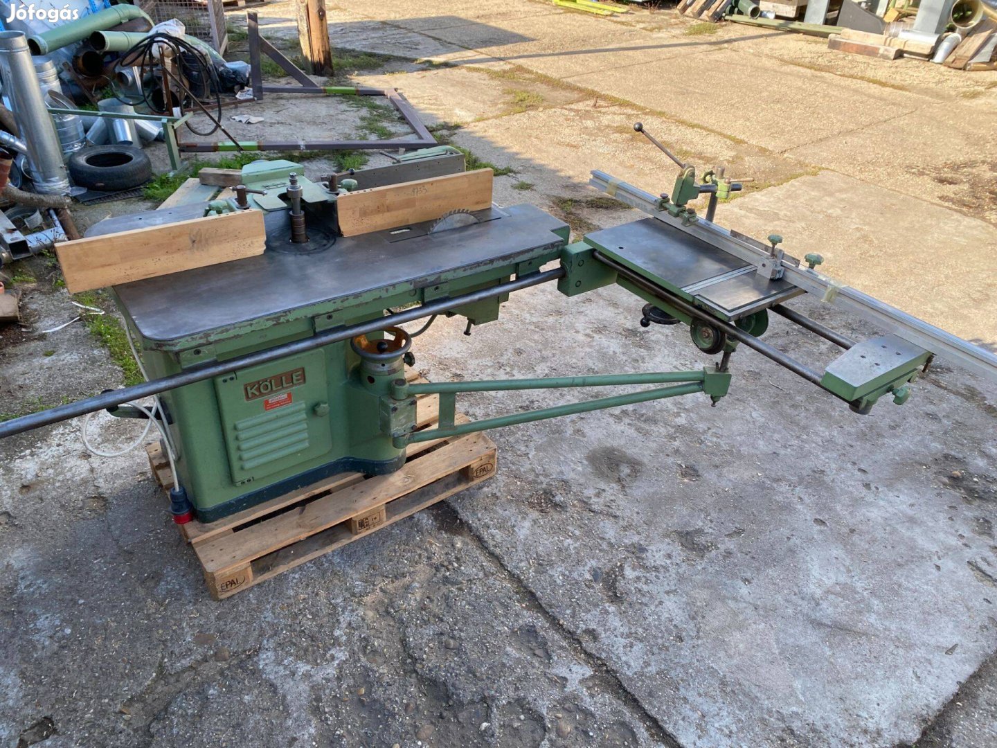 Kölle körfűrész - maró csapozó kocsival