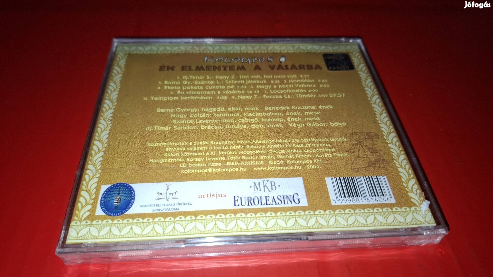 Kolompos Én elmentem a vásárba Cd 2004 Új