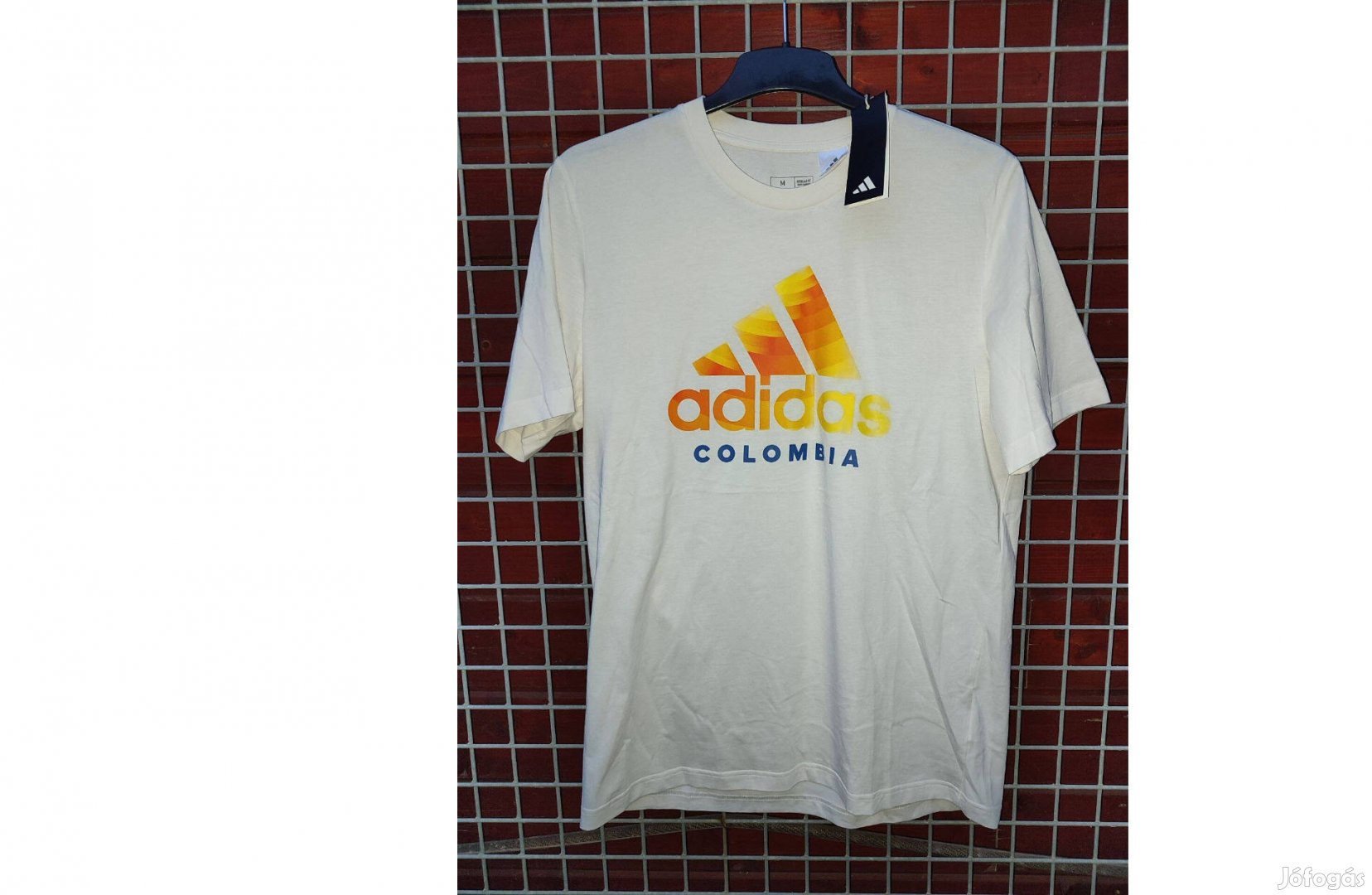Kolumbia eredeti adidas fehér póló (M)