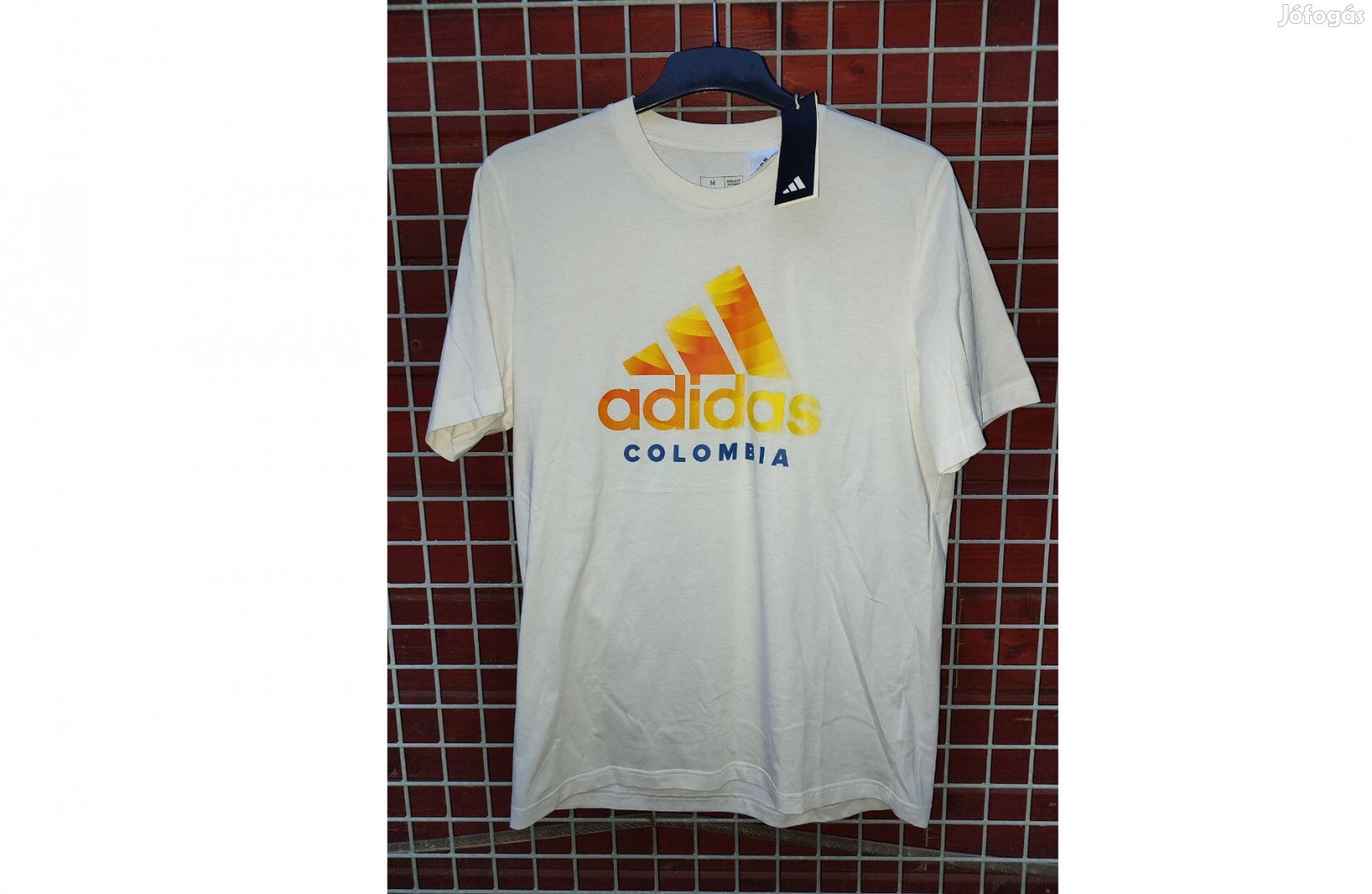 Kolumbia eredeti adidas fehér póló (M)