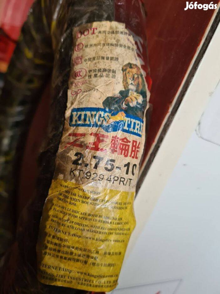 Komar Súbertű- Köpeny 275X10-Es - Hengerfej