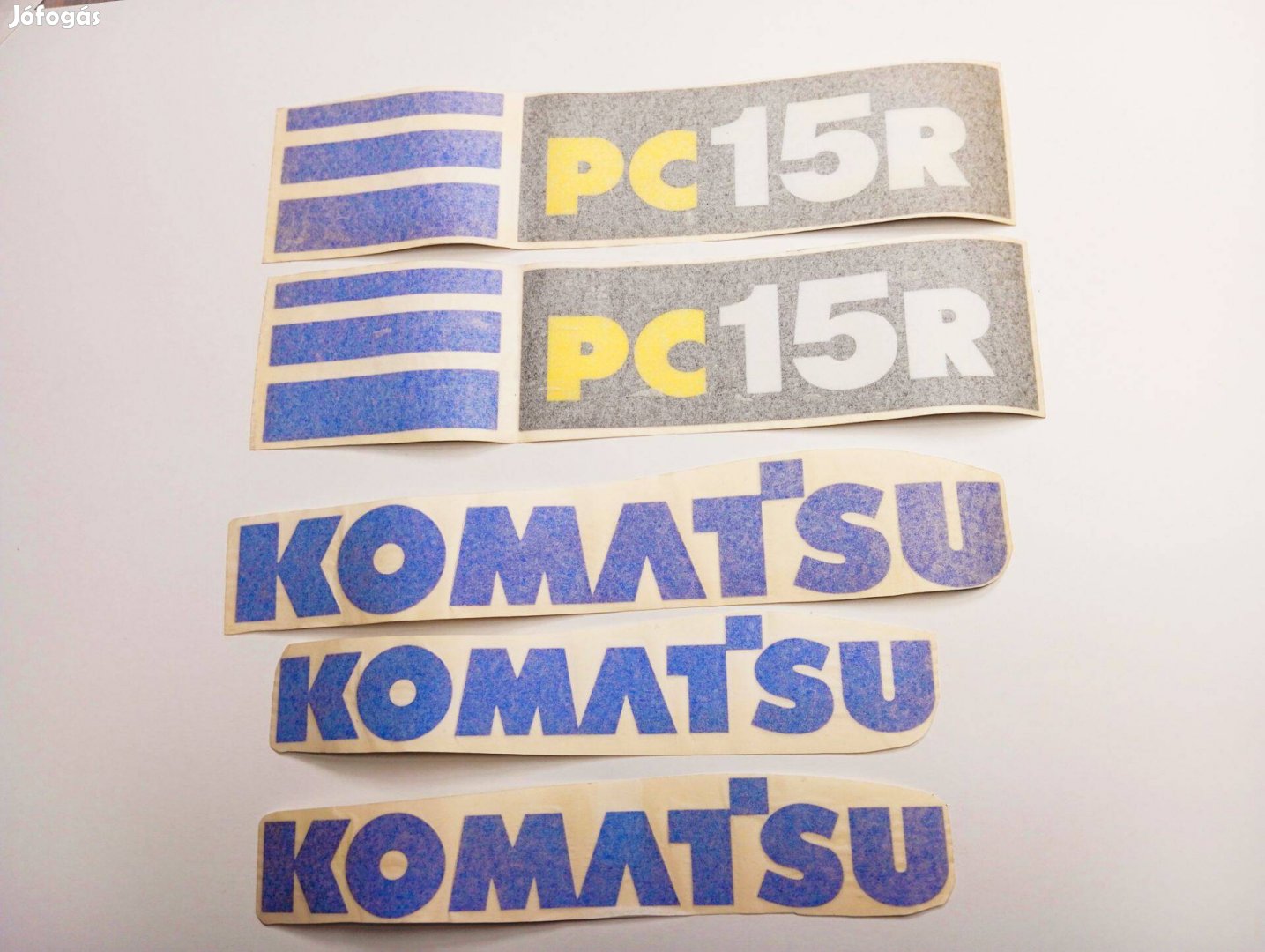 Komatsu PC15R utángyártott matrica (levonó)