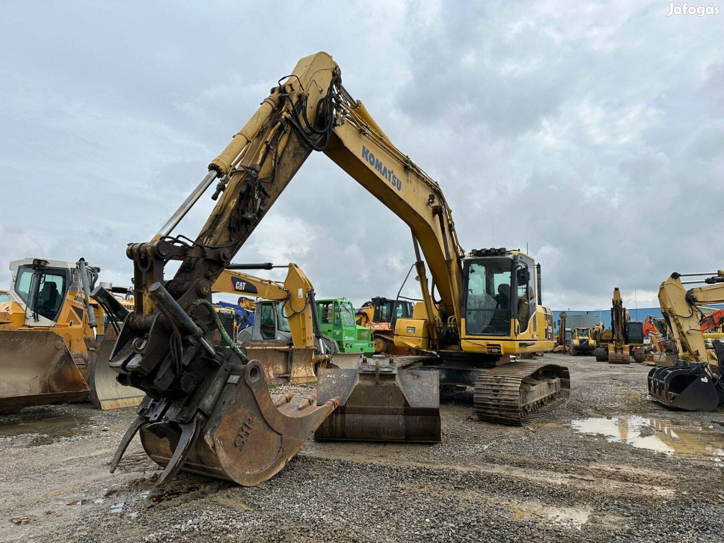 Komatsu PC210LC+Rototilt lánctalpas kotró