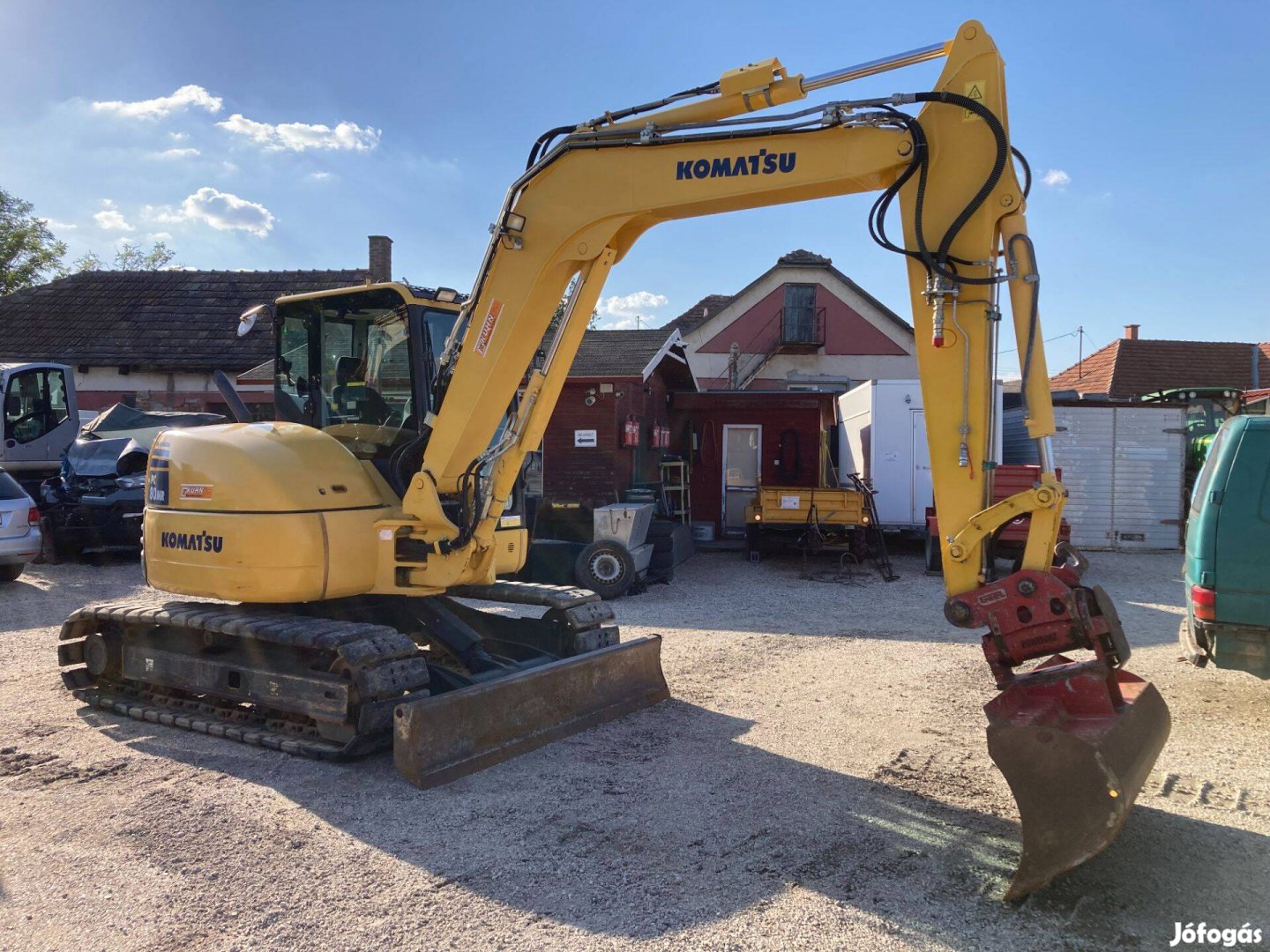 Komatsu PC80 8 tonnás kotrógép garantált 4.000 ü.ó. eladó