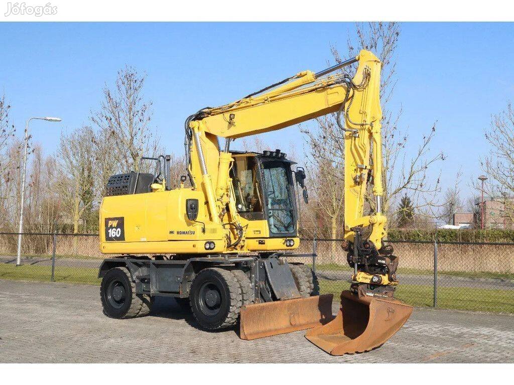 Komatsu PW160-11 / Engcon Tiltrotator / 7.304 üzemóra / Lízing