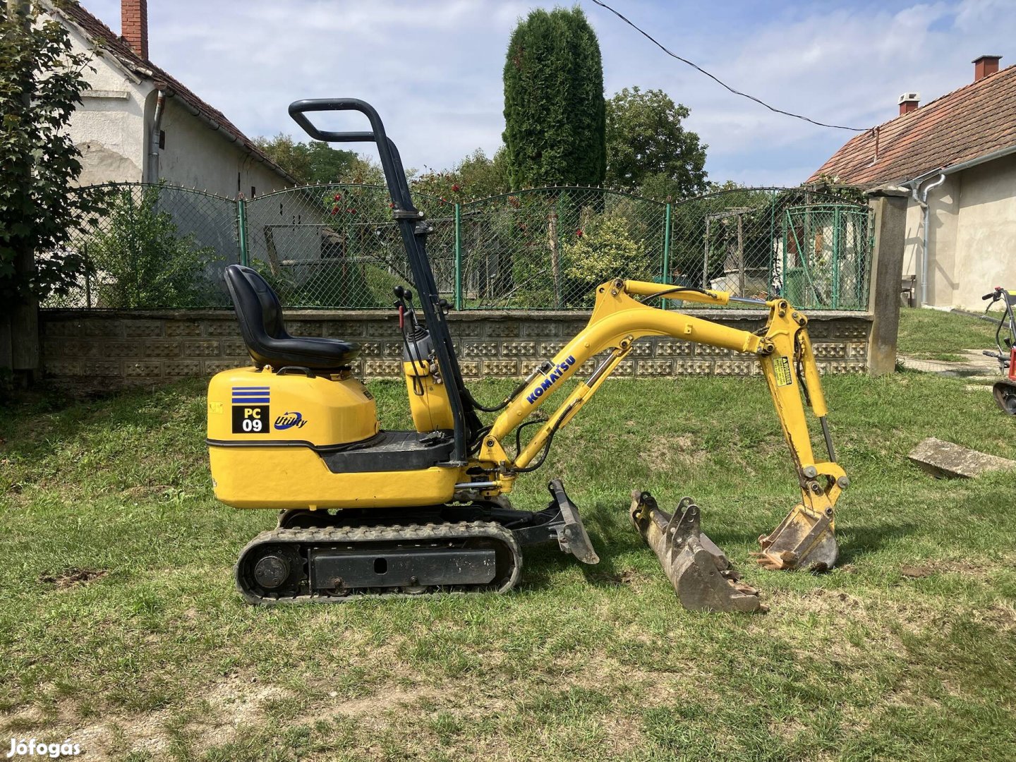 Komatsu Pc09-1 minikotró forgó kotró