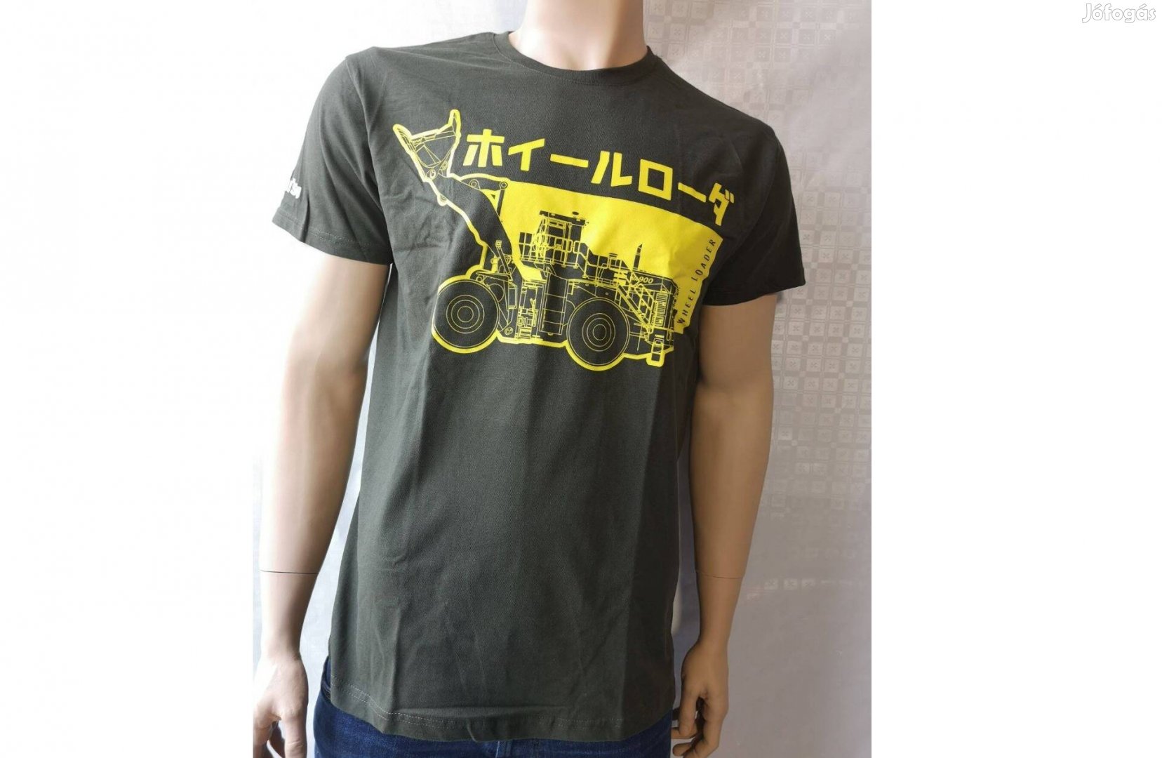 Komatsu olive póló (Wheel Loader) Erdeti-Original