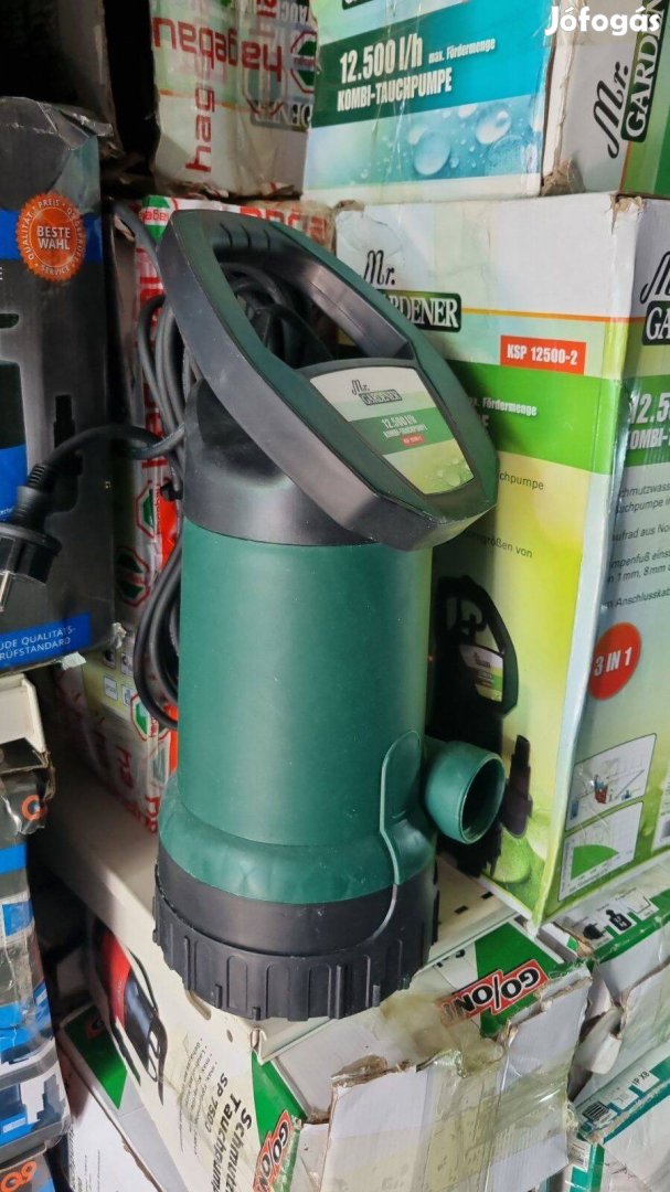 Kombinált merülőszivattyú, búvárszivattyú tiszta szűrt és szennyvízhez