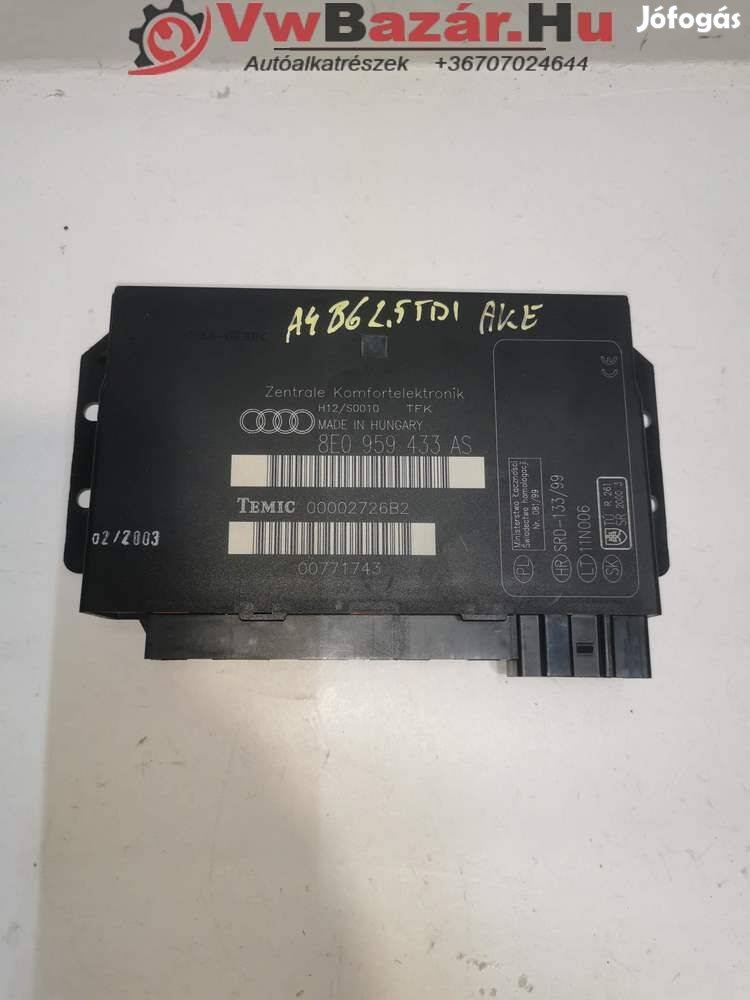 Komfort elektronika AUDI A4 B6 8e0959433as