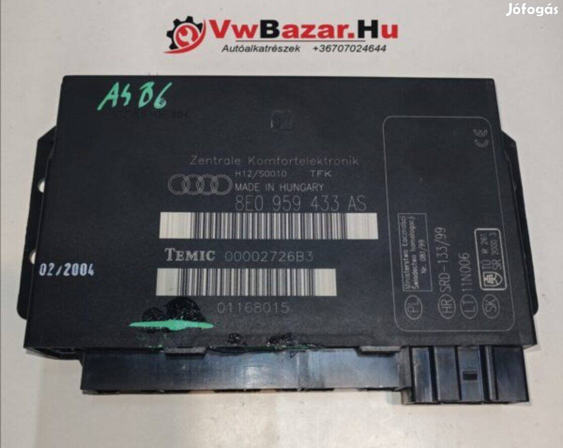 Komfortelekronika Audi A4 B6 8e0959433as