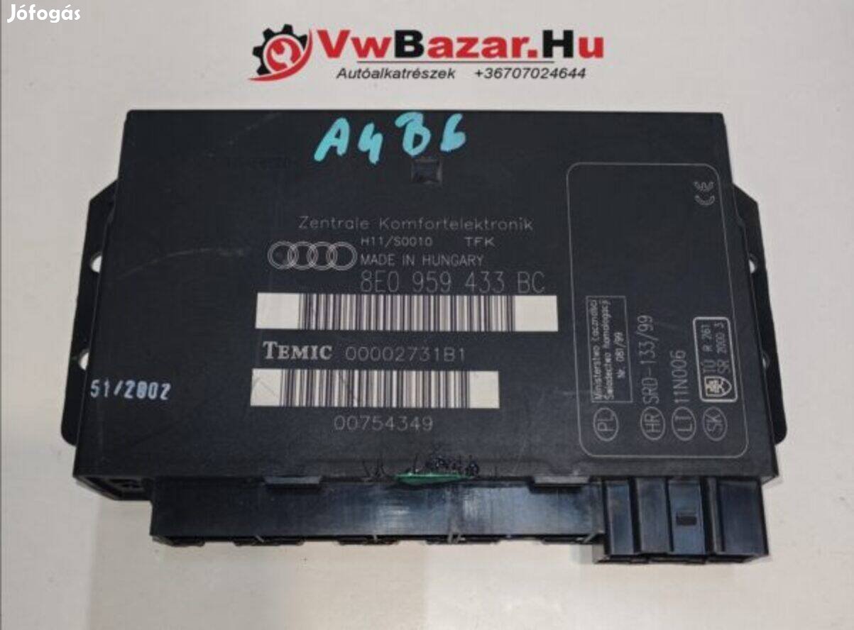 Komfortelekronika Audi A4 B6 8e0959433bc