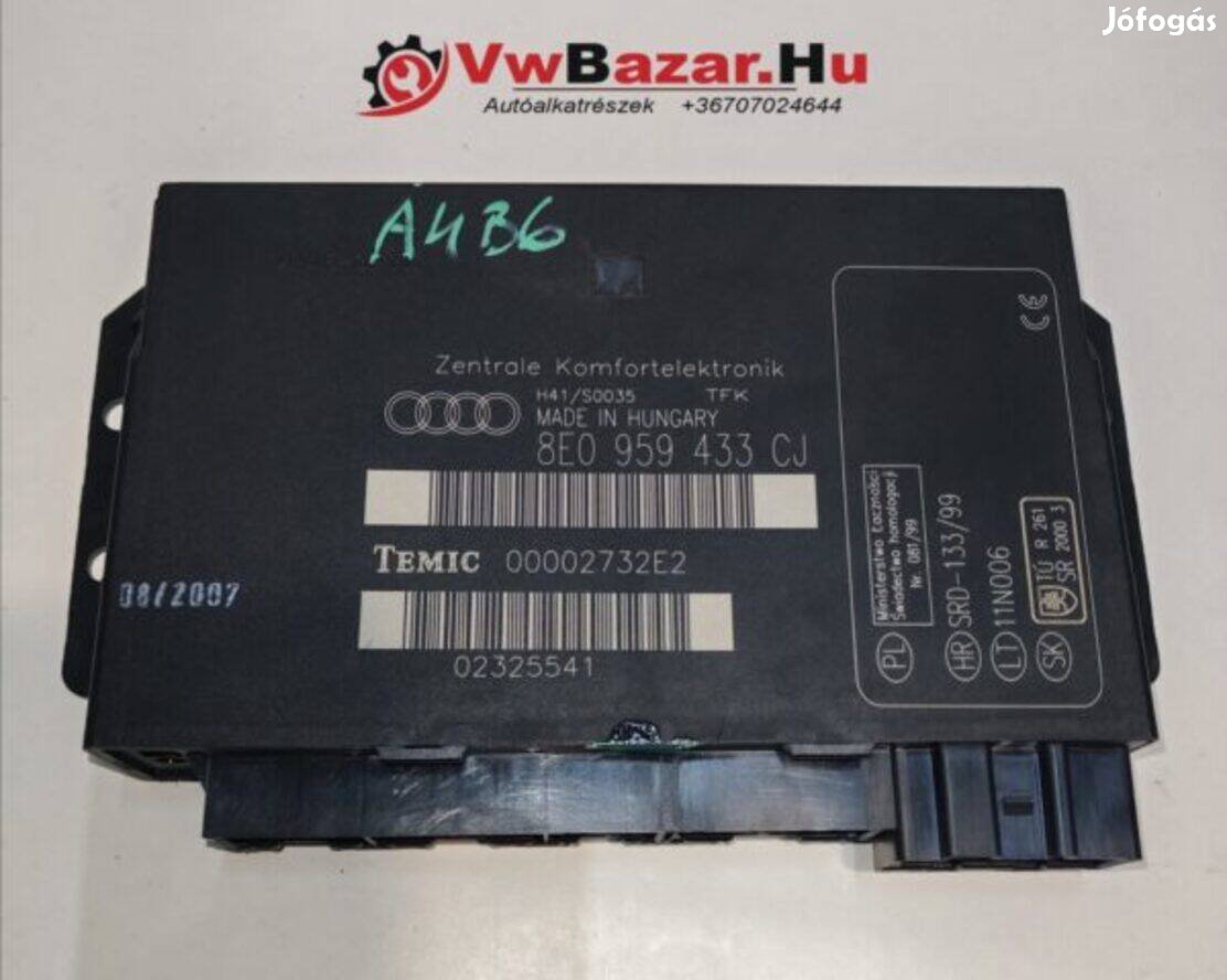 Komfortelekronika Audi A4 B6 8e0959433cj