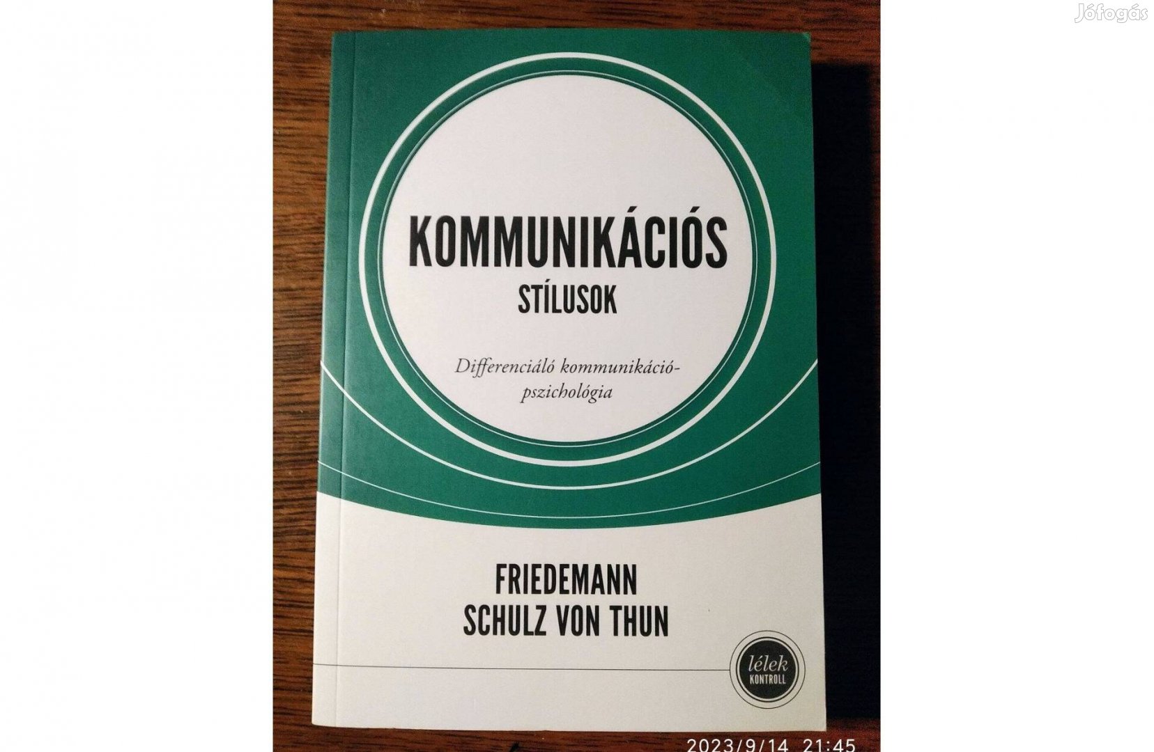 Kommunikációs stílusok Friedemann Schulz von Thun Háttér Kiadó