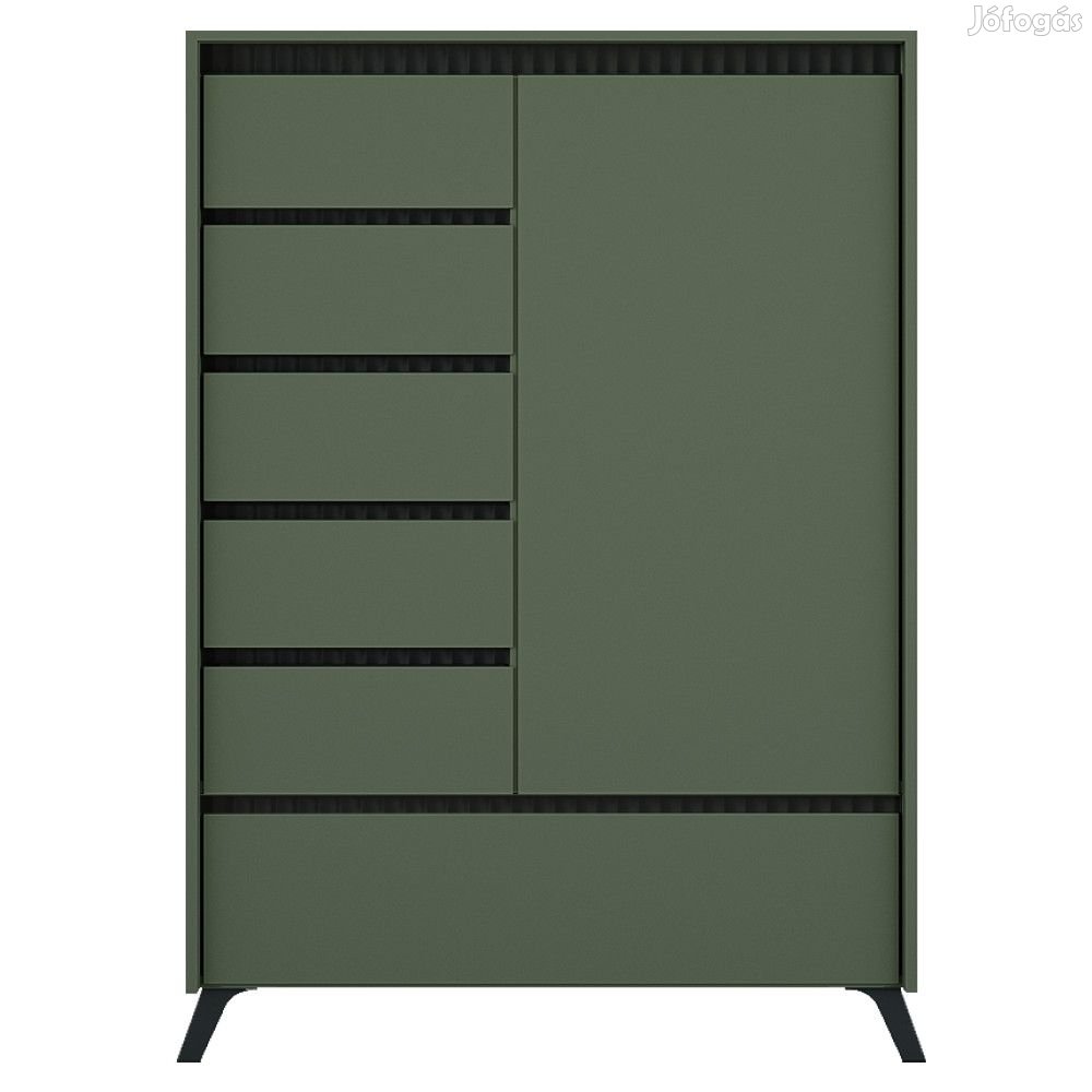 Komód, smoke zöldfekete, LONGY REG1D5S1K