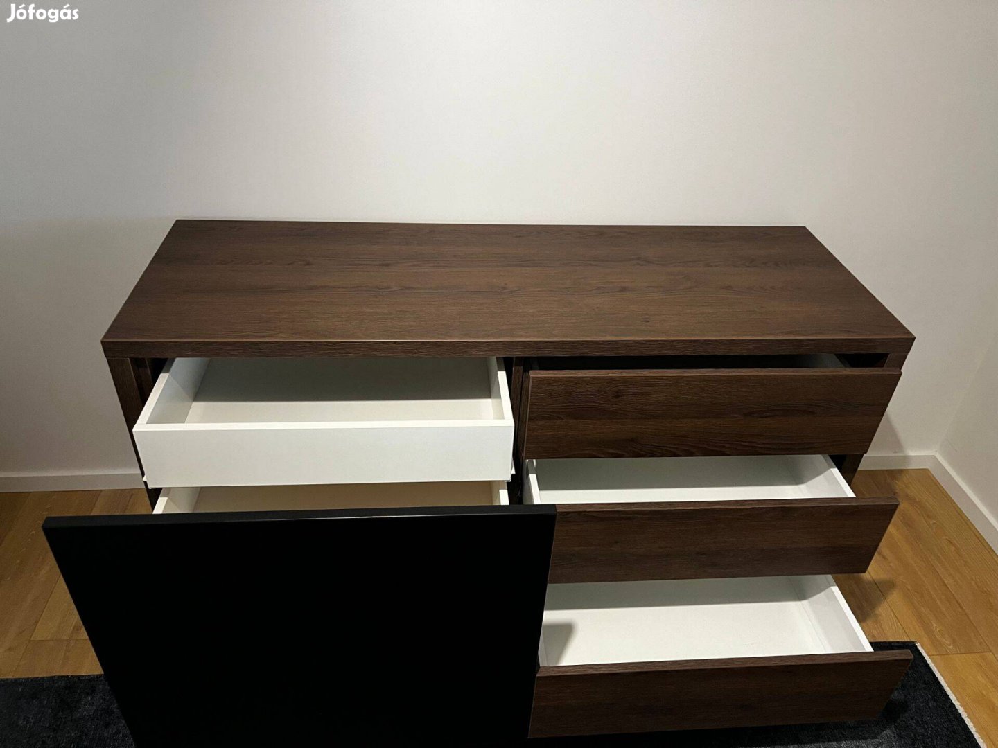 Komód wenge/fekete