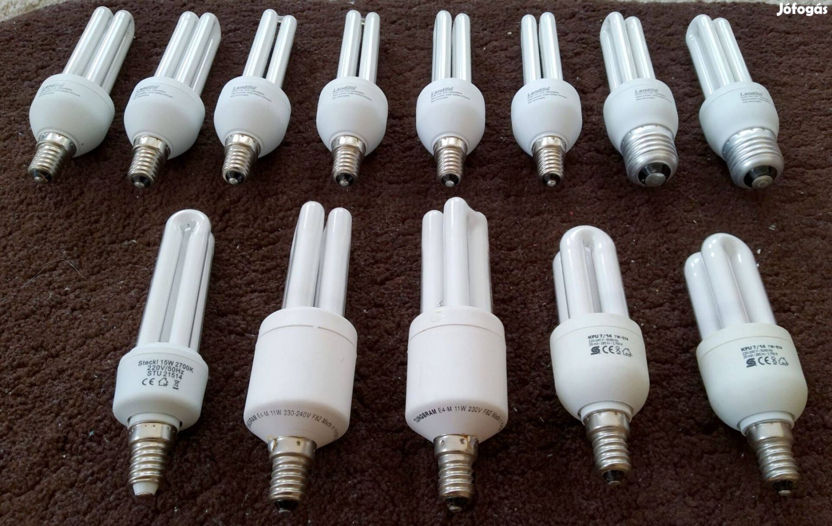 Kompakt ( CFL ) fénycsövek ( 13 db )