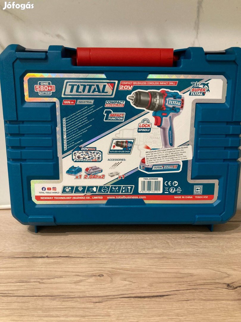 Kompakt kefe nélküli fúrógép 2000prm/66Nm/P20S/ Industrial