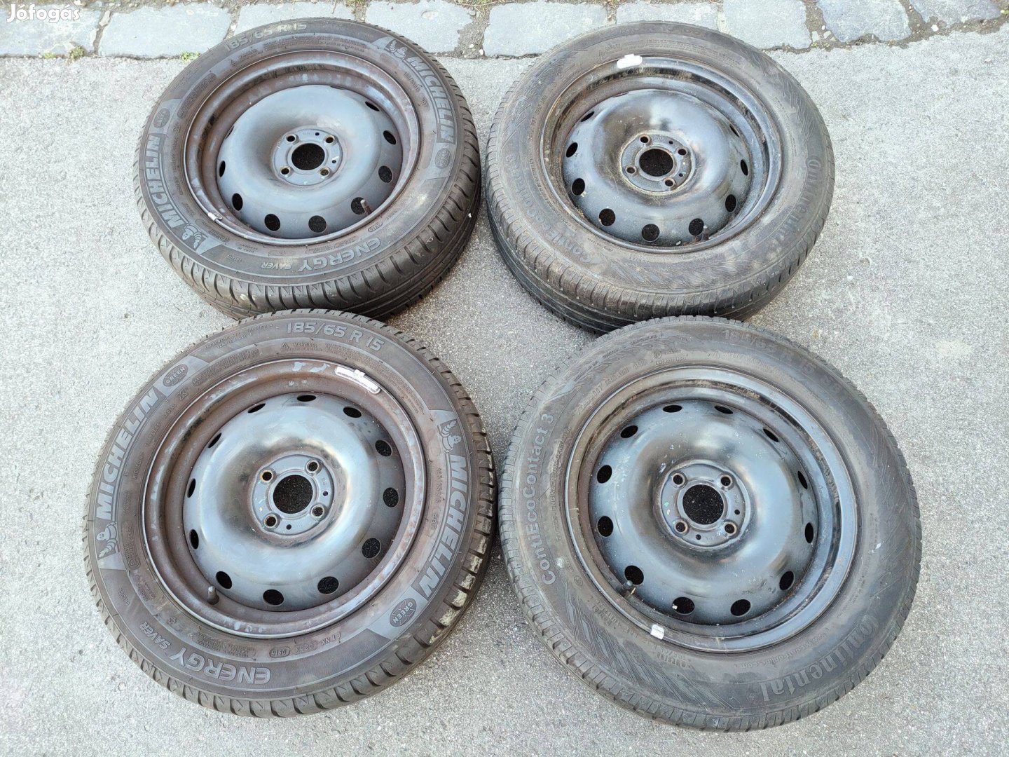 Komplett Dacia Logan kerekek - 185/65R15 acélfelnin ET43