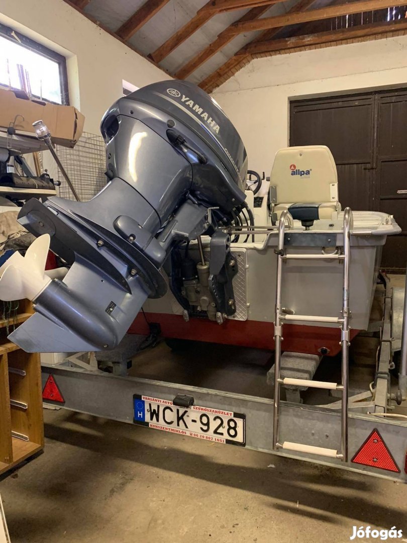 Komplett Horgszcsónak Yamaha 50-Es-Orca 530-AS Bimini Tető