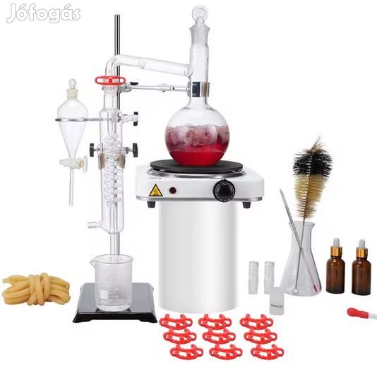 Komplett Laboraróriumi lepárló szett 500ml 1000W (D6062)