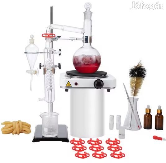 Komplett Laboraróriumi lepárló szett 500ml 1000W (D6062)