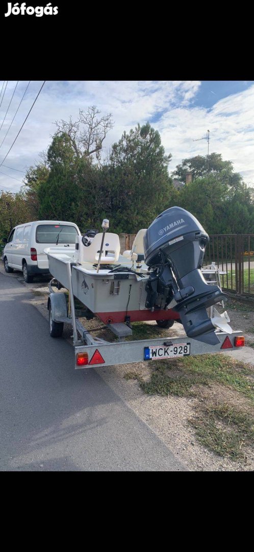 Komplett Orca Horgászcsónak Yamaha 50-Es Bimini Tető