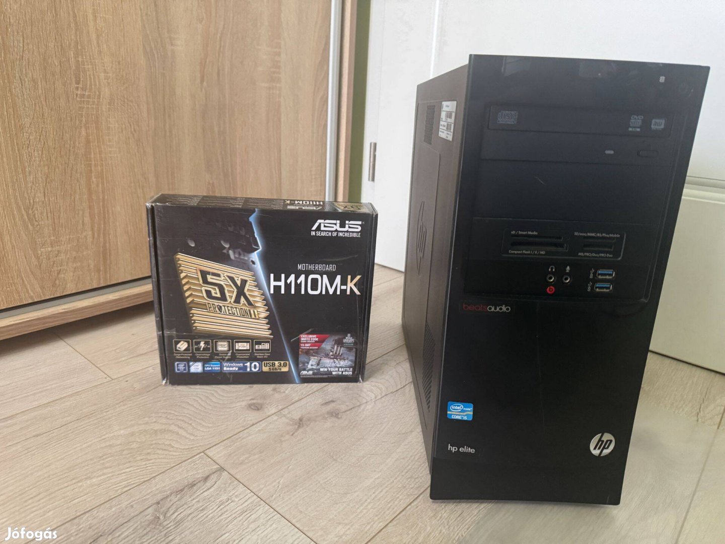 Komplett asztali számítógép(i5-6500,8Gb ddr4, 120Gb SSD, 500GB HDD,)